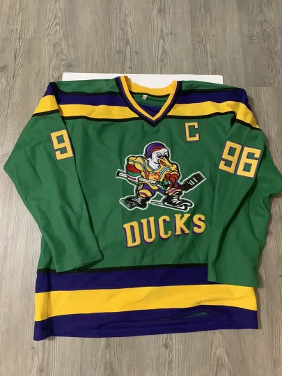 The Mighty Ducks Movie Jersey #96 Charlie Conway Hockey Jersey