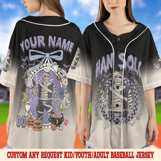 Discover Personalized Disney Star War Characters Halloween Baseball Jersey