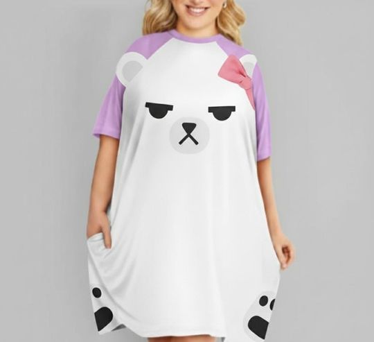 Kpop Cosplay Hoodie Dress  Anime Inspired Costume Outfit, Cute Birthday Gift for Her