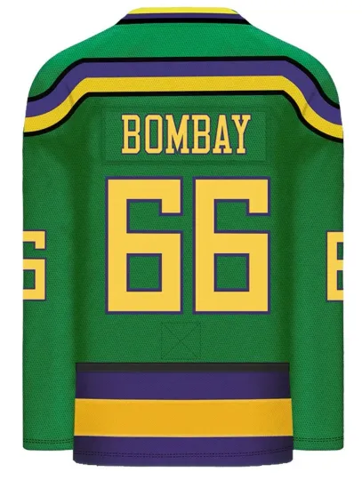 Discover Mighty Ducks Movie Shirts Ice Hockey Jersey #66 Bombay SMALL - 3XL