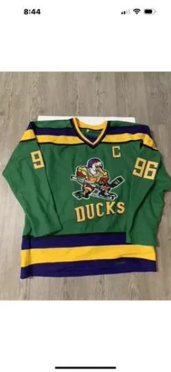The Mighty Ducks Movie Jersey #96 Charlie Conway Hockey Jersey