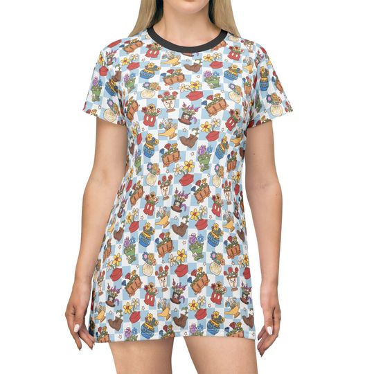 Discover Flourishing Fairytale Pots - Women's T-Shirt Dress (Made in USA)
