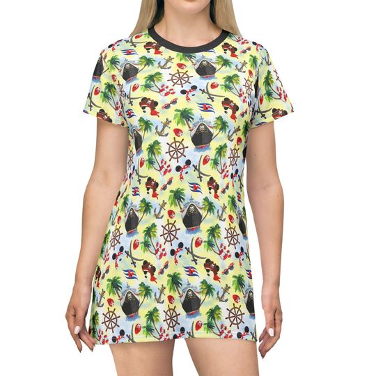 Discover Pirate Night Cruise - Women's T-Shirt Dress (Made in USA)