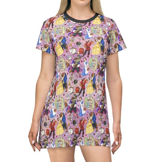 Beauty And The Beast Women's T-Shirt Dress