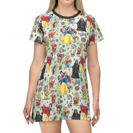 Snow White And The Seven Dwarfs Women's T-Shirt Dress