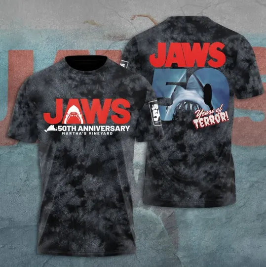 Jaws 50th Anniversary Martha's Vineyard Double Sided T-shirt