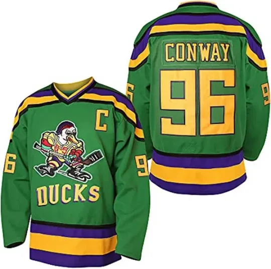 Discover Charlie Conway Mighty Ducks #96 Classics Movie Authentic Hockey Jersey