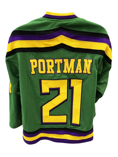 Discover Dean Portman 21 Ducks Hockey Jersey Embroidered Costume Mighty Movie Uniform