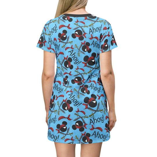 Discover Pirate Mickey Ahoy! Women's T-Shirt Dress