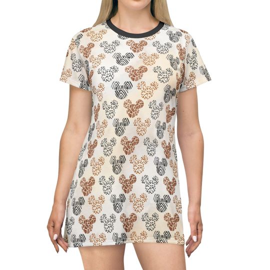 Discover Safari Mickey Ears Women's T-Shirt Dress