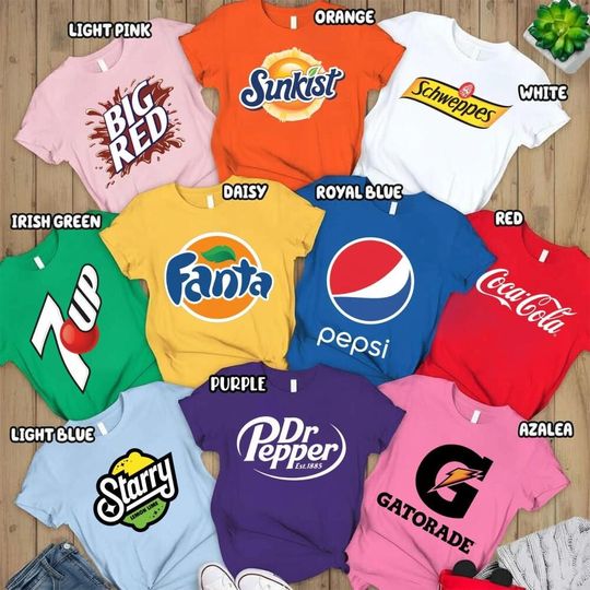 Discover Custom Soda Drinks Shirt, Funny Halloween Soda Drinking Party Shirt, Halloween Costume Group Tee, Halloween Family Group Shirt 91025DN43