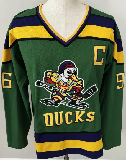 The Mighty Ducks Movie Jersey #96 Charlie Conway Hockey Jersey