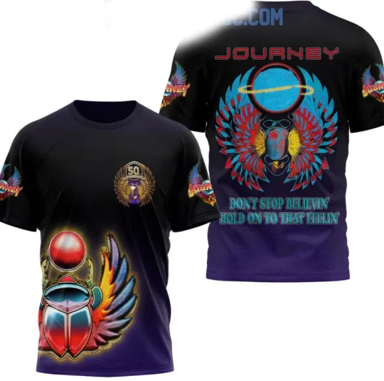 Journey Don’t Stop Believin’ Double Sided with 3D Print