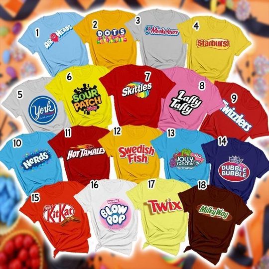 Family Halloween Costume Shirts, Chocolate Group Halloween Costumes Halloween Candy Group Chocolate Shirt Matching Family T-Shirt, Halloween