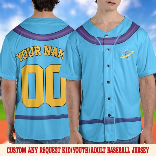 Discover Green Alien Inspired Jersey | Space Character Costume Shirt | Halloween Party Outfit