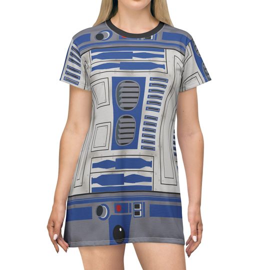 Discover Little Blue Droid Women's T-Shirt Dress
