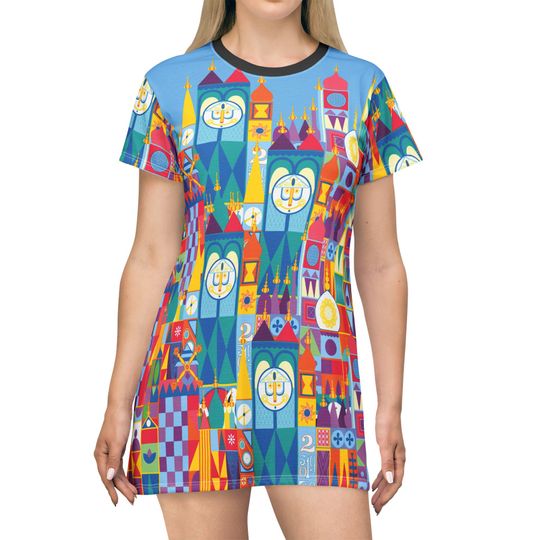 Discover It's A Small World Women's T-Shirt Dress