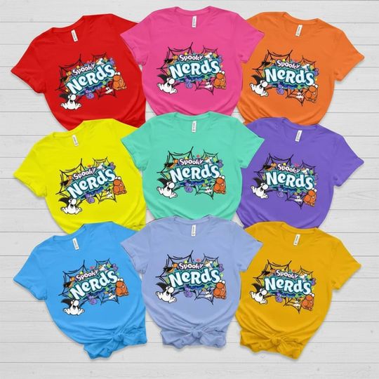Halloween Nerds Candy & Chocolate Bar T-Shirt | Family Group Costume Tee | Snack Bar Team Matching Shirt | Fun Halloween Outfit