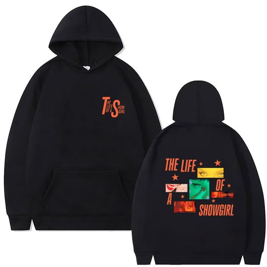 Discover The Life of A Showgirl Album 2025 Hoodie Men's Women's Fashion Casual Oversized Hooded Sweatshirt Unisex Vintage Fleece Pullover