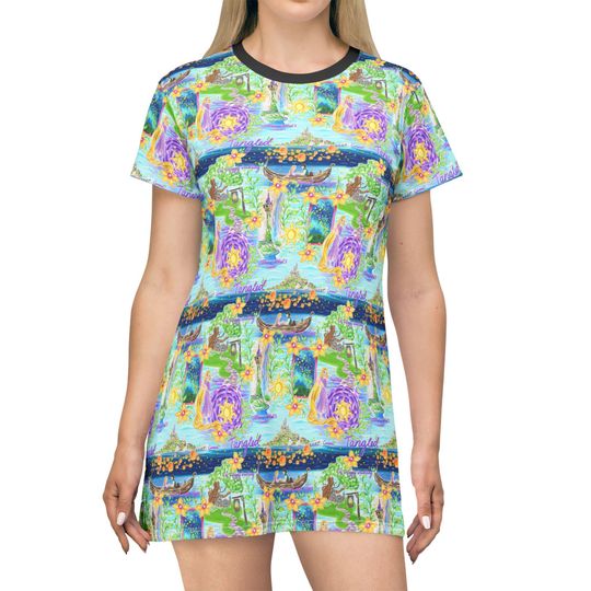 Discover Rapunzel's Lantern Festival - Women's T-Shirt Dress (Made in USA)