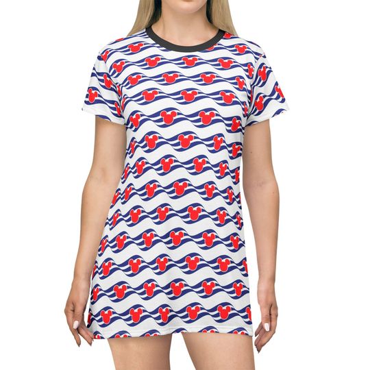 Discover Disney Cruise Logo - Women's T-Shirt Dress (Made in USA)