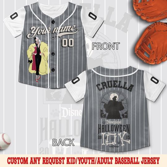 Discover RunDisney Half Marathon Weekend Baseball Jersey, Run Villains Ursula Cruella Maleficent, Rundisney 2025 Matching Tee, Disneyland Race UN2K06