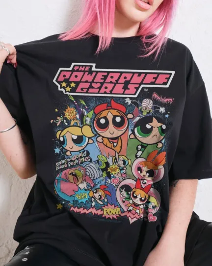 Powerpuff Girls Vintage T-Shirt for Women and Men