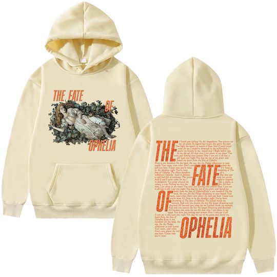 Discover The Fate of Ophelia Lyrics Hoodie TS The Life of A Showgirl Album Graphic Clothes Women Men Fashion Retro Aesthetic Pullover Y2K
