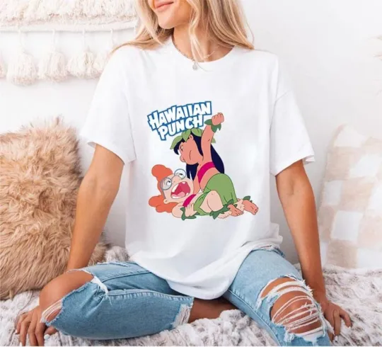 Discover Hawaiian Punch Parody Lilo & Myrtle Cartoon T-Shirt