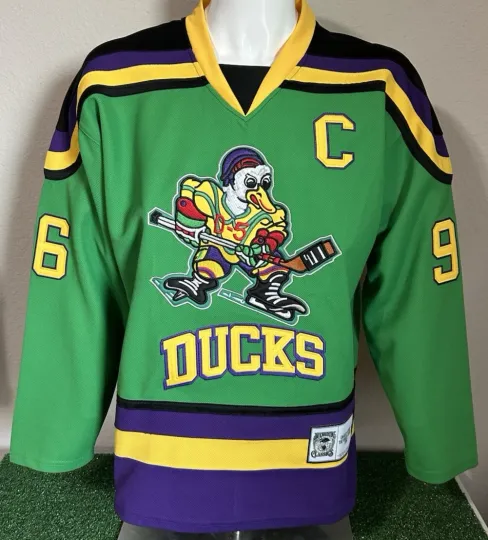Discover Mighty Ducks Conway Hockey Jersey Adult Large Headgear Classics 1992 Style