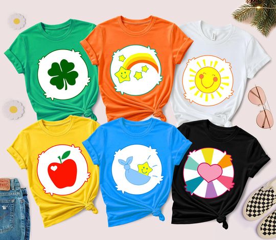 Discover Costume Care Bear Group Shirt, Teacher Care Bear Shirt, Bears Group Matching Shirt, Care Bear Shirt, Halloween Costume, Halloween Family