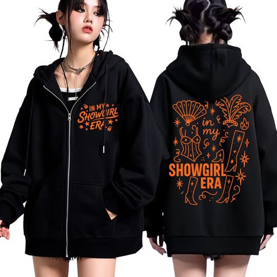 Discover The Life of A Showgirl 2025 New Album Zip Up Hoodie Trendy Men Women Vintage Sweatshirt Fleece Oversized Jackets Streetwear Gift