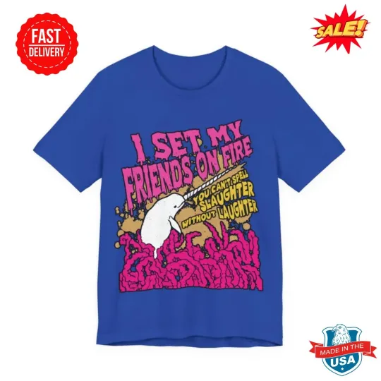 Discover Set My Friends On Fire Band T-Shirt - Emo Scene Tee