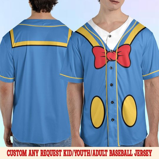 Discover Custom Disney Donald Duck Baseball Jersey
