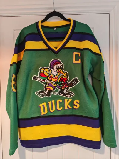 Mighty Ducks movie No. 96 ice hockey jersey shirt Charlie Conway