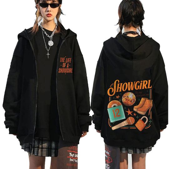 Discover The Life of A Showgirl Album Zipper Hoodie