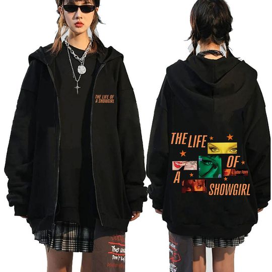 Discover The Life of A Showgirl Album Zipper Hoodie