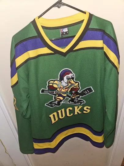 Greg Goldberg Mighty Ducks Movie Replica Jersey Molpe Stitched #33