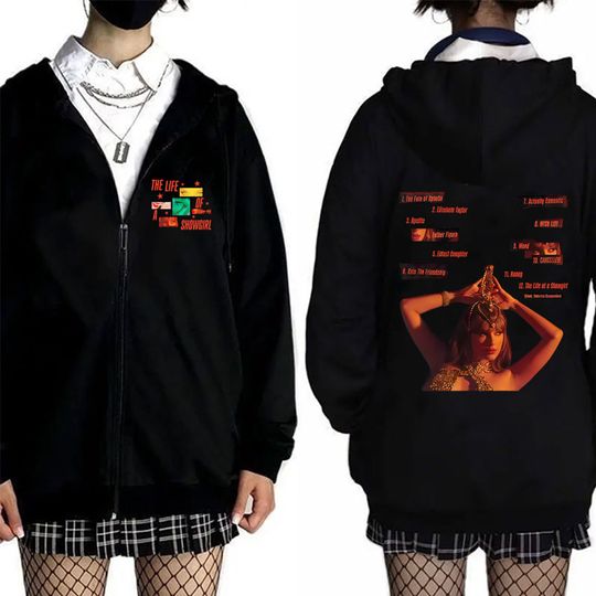 Discover The Life of A Showgirl Album 2025 Merch Zipper Hoodie