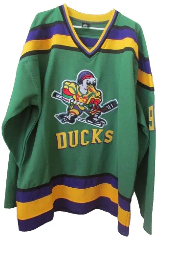Discover The Mighty Ducks D-5 Movie Disney Ice Hockey Jersey Banks #99 Size Adult- 3X-NEW