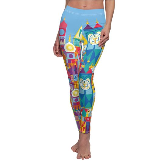 Discover It's A Small World - Women's Full Length Leggings (Made in USA)