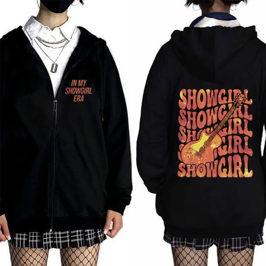 Discover The Life of A Showgirl Album Graphic Zipper Hoodie Men Women Clothing Fashion Pop Music Hoodies Man Vintage Casual Zip Up Jacket