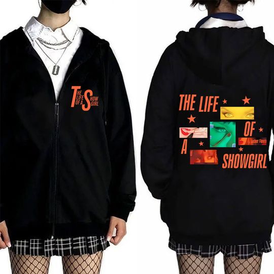 Discover The Life of A Showgirl Album 2025 Zipper Hoodie Zip Up