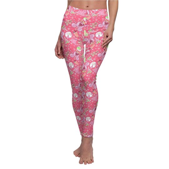 Winter Mouse Snacks & Balloons Women's Leggings