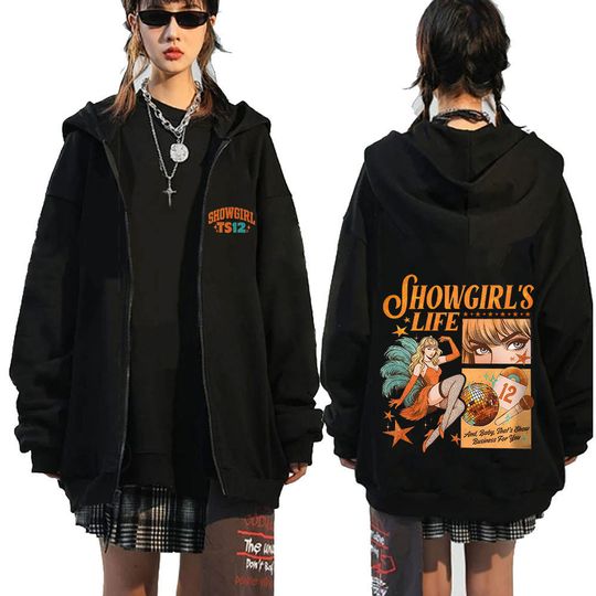 Discover The Life of A Showgirl Album Zipper Hoodie