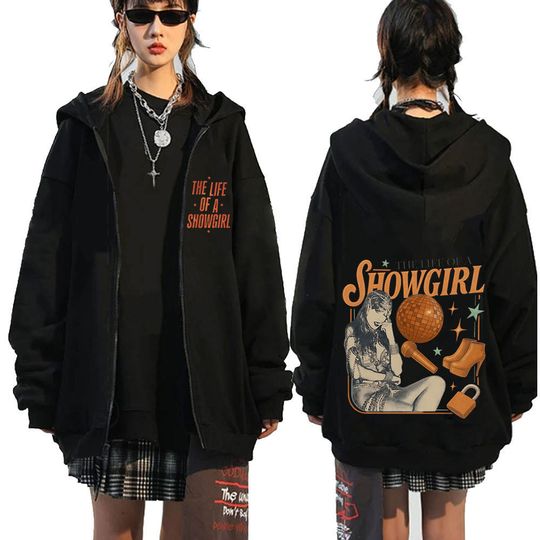 Discover The Life of A Showgirl Album Zipper Hoodie