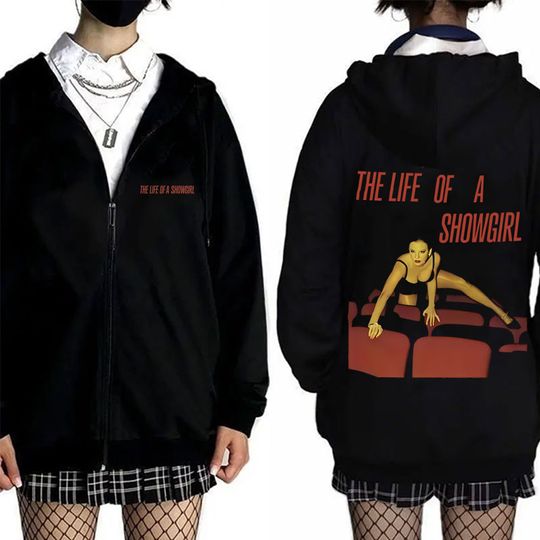 Discover The Life of A Showgirl Album 2025 Zipper Hoodie