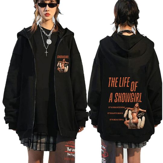 Discover The Life of A Showgirl Album Zipper Hoodie