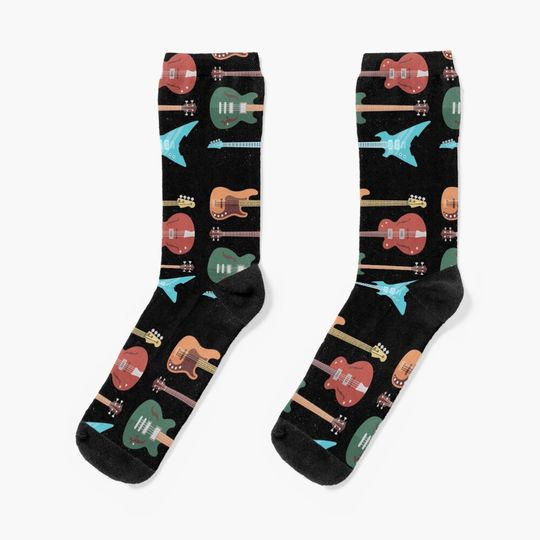 Discover Retro bass guitar Socks