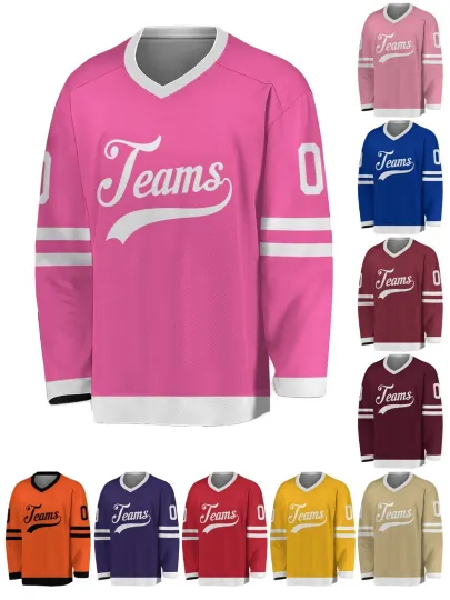Discover Custom Practice Hockey Jersey - Personalized Name Number For Games & Casual Wear